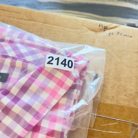 Talbots Button Shirt Woman's Small Long Sleeve Pink Purple Plaid All Cotton - Picture 10 of 10